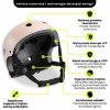 Kask dziecięcy na rower, hulajnogę HyperMotion rozmiar S (46–56 cm), kolor beżowy, matowy
